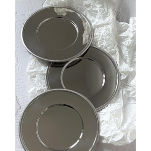 Offre Exceptionnelle : Assiettes de Présentation en Métal, Acier Inoxydable Poli Brillant – Vaisselle et Accessoires de Table Élégants - Product Image 2