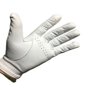 Gants de golf OEM personnalisés en cuir Cabretta pour gaucher, antidérapants, à doigts complets, avec boucle et fermeture éclair, vente en gros, marque privée - Product Image 4