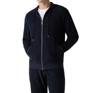 Sweat à capuche zippé en coton éponge léger de qualité supérieure, imprimé sur mesure, service OEM, pull décontracté respirant pour homme, idéal pour le printemps - Product Image 1