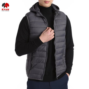 Gilet matelassé pour homme de qualité supérieure, tissu confortable et respirant avec logo personnalisé et design de poche - Product Image 6