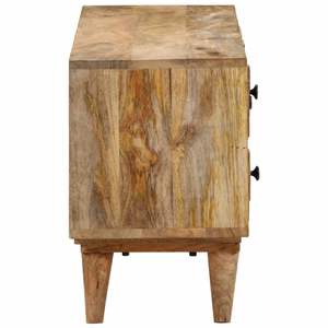 Meuble TV en bois de manguier massif, bois naturel, meubles de salon - Product Image 4