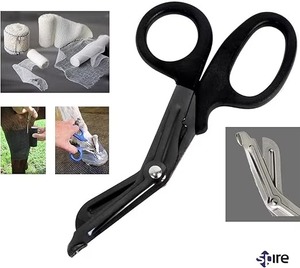 Ciseaux à pansements en acier inoxydable SWISHER INTERNATIONAL, ciseaux de traumatologie, premiers secours, usage tactique, application chirurgicale - Product Image 4