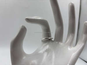 แหวนเงินแท้999ทำมือขัดเงา92.5 '% การออกแบบที่ไม่ก่อให้เกิดอาการแพ้และไร้กาลเวลา - Product Image 2