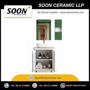 Modern Hotel Two-Door Bathroom <b>Mirror</b> Cabinet - Product Image 2