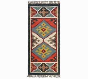 Alfombra de Área Hecha a Mano de Lujo, Alfombras Kilim de Yute y Lana Tejidas a Mano para Sala de Estar, Dormitorio y Estudio - Product Image 2