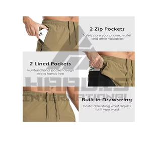 Sportswear Custom Men Clothing Fitness Gym <b>Polyester</b> Men High Quality Best Sale Shorts Made in Pakistan - Product Image 4
