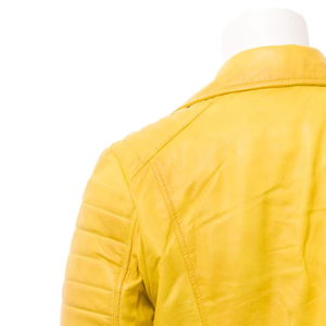 New Arrival Women's Breathable Leather Jacket Comfortable Lightweight Casual Wear with Durable Satin <b>Material</b> for Autumn Season - Product Image 6