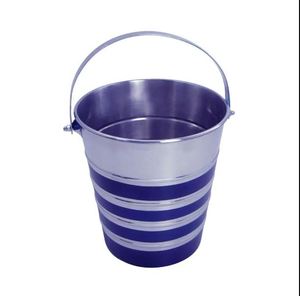 Seau à glace en métal avec poignée pour usage domestique, hôtelier et bar, refroidisseur à vin fait main - Product Image 2