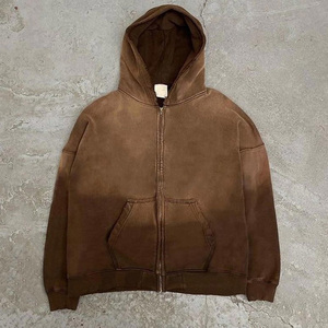 Survêtements Homme Personnalisés avec Logo 2026, Effet Délavé, Haute Qualité, 100% Coton, Vente en Gros, Deux Pièces Imprimées, OEM pour Adultes, Saison Hiver - Product Image 2