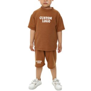 Conjunto de Verano 2026 Informal para Niños y Niñas, Camiseta y Pantalones Cortos, Conjunto de 2 Piezas para Niños y Niñas - Product Image 4