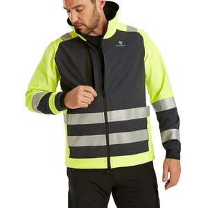 Waterproof Reflective Winter Security Worker Jacket Men's Hi Vis Safety Workwear <b>Construction</b> Windproof Jacket 2026 - Product Image 1
