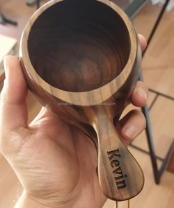 แก้วเบียร์ทำมือจากไม้โอ๊ค ดีไซน์สวยงาม เป็นมิตรกับสิ่งแวดล้อม - Product Image 4