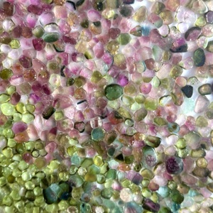 AAA Natural Multi Color <b>Tourmaline</b> Smooth Slice Gemstone 7mm to 11mm High Quality Fancy Shape <b>Tourmaline</b> for Jewelry Making Bulk - Product Image 3