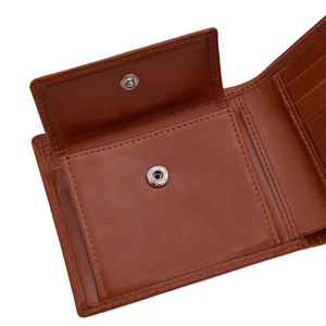 กระเป๋าสตางค์หนังแท้สีดำสำหรับผู้ชาย ดีไซน์หรูหรา ทำมือ ทรงบาง - Product Image 5