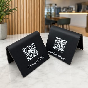 Portacarteles de acrílico y madera |   Perfecto para Exhibiciones Versátiles - Product Image 1