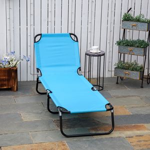Leggero # Lettino Prendisole Portatile a 5 Posizioni - Sdraio Pieghevole con Cuscino in Olefin e Materiale PE - Product Image 2