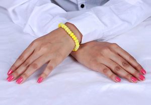 Peruvian Yellow Opal Smooth Rondelle <b>Beads</b> <b>Bracelet</b> 8 To 9mm Opal Beaded <b>Bracelet</b> Natural Opal Stone Jewelry For Women Best Rate - Product Image 5