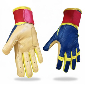 Gants de frappe de baseball en cuir de vachette véritable personnalisés doux léger long design de manchette 0.8mm d'épaisseur SAAR INDUSTRIES - Product Image 1