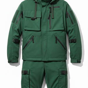 Chándal Deportivo Impermeable con Capucha de Algodón 100% Vaquero, Estilo Cargo, Largo Completo, para Primavera/Invierno 2026, Última Moda, Venta al por Mayor, Personalizado - Product Image 4