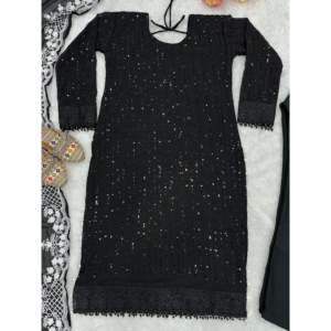 Conjunto de Top y Pantalón de Fiesta para Mujer de Diseñador y Hermoso Dupatta - Product Image 4