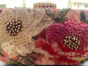 Embroidery Matching <b>Drawstring</b> Clutch jewelry bag Perfect Wedding Parties Multi Color Hanging Modern Bridal Gift Jewelry bag - Product Image 4