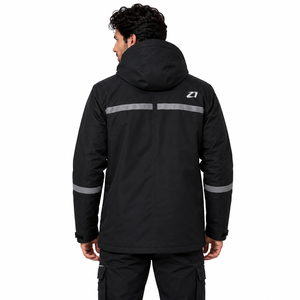 Men's <b>Jackets</b> Reflective Safety Workwear Hooded Waterproof Windproof Outdoor Construction <b>Jacket</b> Custom Logo OEM ODM - Product Image 2