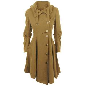 Women's Plus Size Winter Trench Coat Faux Fur Long Reversible Eco-Friendly Black White Leopard Print - Product Image 6