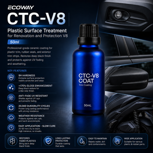 อีโคเวย์ น้ำยาเคลือบฟื้นฟูพลาสติก CTC-V8 50 มล. |   การปกป้องเซรามิกสำหรับตกแต่งรถยนต์ |   ทนทานต่อรังสียูวี ป้องกันการซีดจาง +170% เงางาม 20000 รอบการใช้งาน - Product Image 4