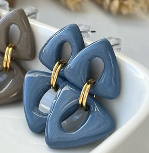 Geometric Epoxy Resin Drop Earring For Special Event Festive Bohemian Fashion Statement Acrylic Jewelry Trendy Resin <b>Accessories</b> - Product Image 6