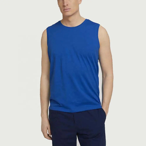 Customized Logo Gym <b>Stringer</b> <b>Vest</b> OEM Plain Sport Body Building Fitness Running Cotton Blank Mens Tank Top - Product Image 3