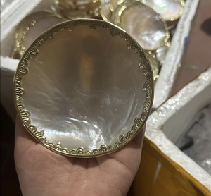 Vietnam Polished Mother of Pearl Plate Shell Material for Jewelry Tray Serving Dish <b>Table</b> Decor <b>Display</b> Use - Product Image 2