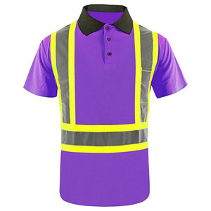 100% Polyester Safety Clothing Construction Safety Polo <b>Shirts</b> Reflective Work Wear Safety Working Polo <b>Shirt</b> for Worker - Product Image 1