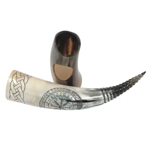 Corne à boire viking authentique et écologique pour la bière, corne de buffle polie de haute qualité, conçue pour les Vikings. - Product Image 5