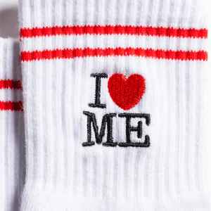 Calcetines de Tobillo Personalizados con Rayas Blancas y Rojas, Antideslizantes, de Algodón, para Uso Diario, Estilo Regular, Calcetines Tejidos para Yoga, Tenis, Pilates - Product Image 2