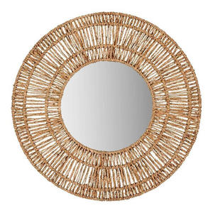 Nouveau produit : Autocollant mural multifonctionnel artisanal en jacinthe d'eau et jonc de mer, style bohème antique, Vietnam Premium Living - Product Image 3