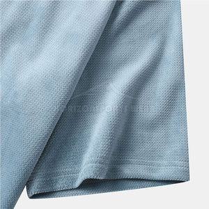 T-shirts décontractés pour hommes, surdimensionnés, en tricot, couleur unie, manches courtes, tissu doux, streetwear, vêtements de tous les jours pour la vente en gros - Product Image 4