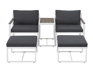 Bari Set Modern Steel Frame Made Vietnam High Quality Patio Outdoor Furniture Carton Packaging Durable <b>Garden</b> Chair <b>Table</b> Unit - Product Image 2