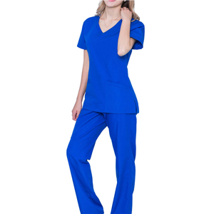 Customizable Eco-Friendly Women's Nurse Jogger <b>Scrubs</b> Uniform Set Short Sleeve Fleece <b>Scrubs</b> Designed for Hospital Use - Product Image 4