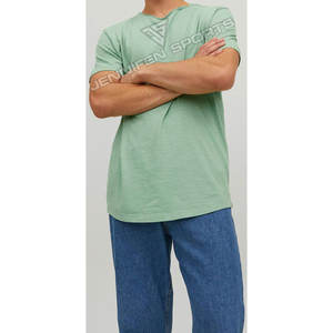 Camiseta de Verano de Manga Corta para Hombre, Lisa, con Logotipo Personalizado, Estampado Gráfico, Corte Regular, 100% Algodón Premium, Ligera y Transpirable - Product Image 2