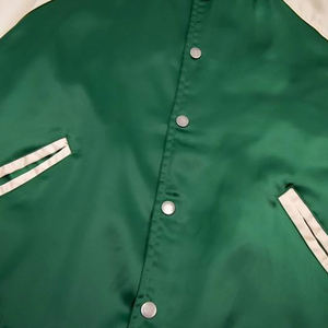 Chaqueta Varsity Informal de Tela Satinada al Por Mayor 2025, Hecha de Satén de Primera Calidad, la Mejor Tela - Product Image 3