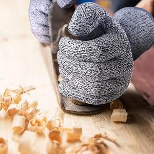 ถุงมือกันบาดระดับ 5 คุณภาพสูง ผลิตจากโพลีเอสเตอร์ ป้องกันการบาด ป้องกันไฟฟ้าสถิต ปราศจากซิลิโคนและน้ำยาง ระบายอากาศได้ดี เหมาะสำหรับงานสวน - Product Image 6