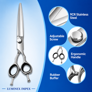 Premium Pet Grooming <b>Scissors</b> Set – Made from High-Quality Stainless Steel, Professional <b>Dog</b> & Cat Hair Cutting Kit with Case - Product Image 1