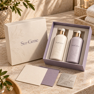 Boîte télescopique SunGene Warm Ivory Lilac pour emballage cadeau de lotion corporelle - Product Image 6