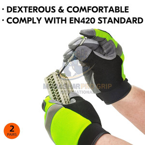 Gants de mécanicien de qualité supérieure avec une construction durable pour les tâches professionnelles d'atelier et de maintenance - Product Image 4