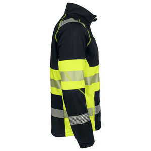 High Visibility Reflective Zippered Safety <b>Jacket</b> Durable Protective Workwear - Product Image 4