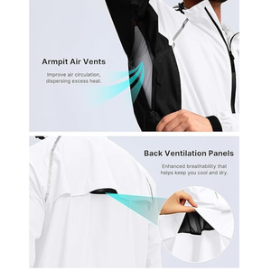 Customized Lightweight Breathable Waterproof Windbreaker for <b>Men</b> New Design Outdoor Rain <b>Jacket</b> Series - Product Image 5