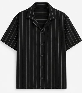เสื้อเชิ้ตแขนสั้นผู้ชายแบบลำลอง ปกคอพับ เสื้อเชิ้ตฤดูร้อน - Product Image 5