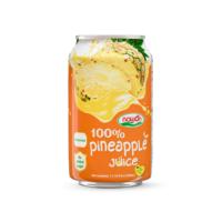 OEM Drank 100% Ananassap 330ml Blikje Fruitsap Zonder Toegevoegde Suiker Fabrikant Private Label Ananassap Groothandel