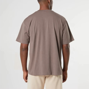 T-shirt uni moderne et élégant pour homme, été, coton doux, respirant, léger, col rond, manches courtes, décontracté, confortable, tendance - Product Image 3