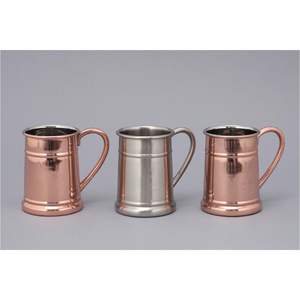 Wholesale Pure Copper Moscow Mule <b>Mug</b> 16oz - Handcrafted Hammered Pineapple Texture Beer Cup Brass Handle Metal Drinking Vessel - Product Image 2